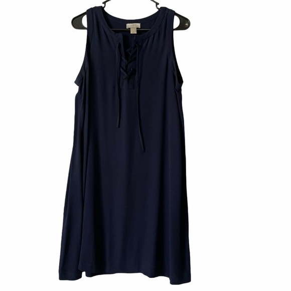 Loft Navy Dress - Picture 2 of 8